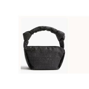 J. Crew Lightweight Studded Double-Knot Handbag Black/Silver One Size NWT